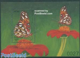 Bhutan 1999 Butterfly S/s, Agraulis Vanillae, Mint NH, Nature - Butterflies - Bhoutan