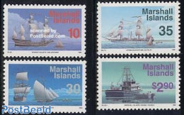 Marshall Islands 1994 Definitives, Ships 4v, Mint NH, Transport - Ships And Boats - Bateaux