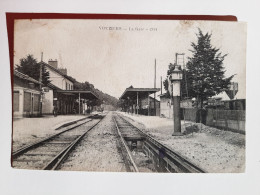 Cpa 08 Vouziers La Gare 1914 - Vouziers