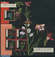 Guyana 2012 Orchids Of South America 2 S/s, Mint NH, Nature - Flowers & Plants - Orchids - Guyane (1966-...)