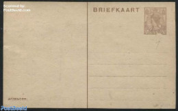 Netherlands 1923 Postcard 7.5c, Pressure Coincidence, Missing Part At Bottom Of Stamp, Unused Postal Stationary, Vario.. - Brieven En Documenten