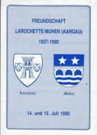 Luxembourg - Luxemburg - Dépliants  -  1937 - 1990  FREUNDSCHAFT   LAROCHETTE  -  MUHEN  ( AARGAU - Toeristische Brochures