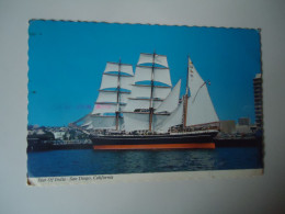 UNITED STATES  POSTCARDS  STAR OF INDIA  SAN DIEGO   FOR MORE URCHASES 10% DISCOUNT - Andere & Zonder Classificatie
