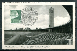 BRESLAU - Hermann-Göring Sportfeld, Schlesierkampfbahn (Propaganda) - Schlesien