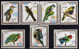 Cuba 3133/3139 ** Pajaros.1991 - Ongebruikt