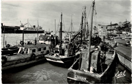 62 - BOULOGNE-SUR-MER - Le Port De Pêche - Anciens Bateaux De Pêche Arrimés - Voyagée 1957 - Boulogne Sur Mer