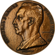 France, Médaille, Général D'Armée, Pierre Koenig, 1951, Bronze, Muller, SUP - Autres & Non Classés