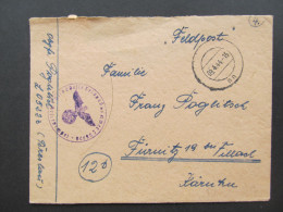 BRIEF Feldpost 1944 Nach Villach Fürnitz  L05223 Breslau /// D*59478 - Feldpost 2. Weltkrieg