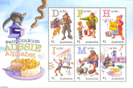 Australia 2019 Aussi Alphabet S/s, Mint NH, Nature - Dogs - Art - Comics (except Disney) - Nuevos