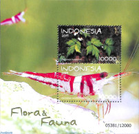 Indonesia 2019 Flora & Fauna S/s, Mint NH, Nature - Animals (others & Mixed) - Flowers & Plants - Indonesië