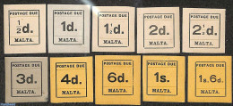 Malta 1925 Postage Due 10v, Unused (hinged) - Malta