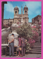 293894 / Italy - ROMA Steps And Church Of Trinita Dei Monti   PC 1988 USED 650 L Castello Di Montecchio, - Eglises