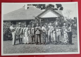 PH Original - 18,5 X 12 Cm - TRIPLE FRONTERA, PUERTO IGUAZÚ, ARGENTINA 1942 - EJERCITO ARGENTINO - EXCURSIÓN DE PESCA - Sporten