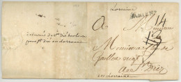 Deboursée De Saint-Dyé-sur-Loire (m) 1762 Sur Lettre D'Amiens à Saint-Dié - 1701-1800: Précurseurs XVIII