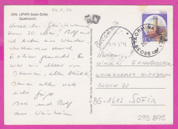 293895 / Italy - LIPARI (Isole Eolie) Quattrocchi PC 1994 Taormina (ME) USED - 700 L Castello Di Ivrea , Castle - 1991-00: Poststempel