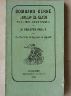 Bombard Kerne, Jabadao Ha Kaniri, Poésies Bretonnes De Prosper Proux, 1866 - 1801-1900