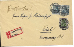 Germany Inflation R-letter Kappeln 18.8.1921 - Briefe U. Dokumente