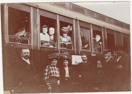 Ancienne Photographie Amateur / Années 1910-1920 / En Gare De Buchs (Suisse) / Le Retour Pour Paris / Train - Treinen