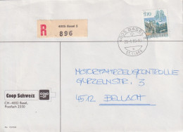 R Brief  "Coop Schweiz, Basel" - Bellach         1989 - Storia Postale