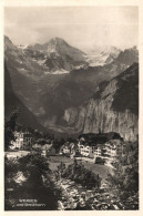 WENGEN, BERN, ARCHITECTURE, MOUNTAIN, SWITZERLAND, POSTCARD - Wengen