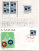 JAPAN - 1965 - SUFFRAGE ANNOVERSARIES BLOCK OF  4  MNH+ SPECIMEN OPRINT + FDC - Unused Stamps