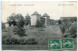 CPA Voyagé 1909 * SAINT ROMAIN D'ALBON Les Tours Du Mas * Editeur Vacquier - Altri & Non Classificati
