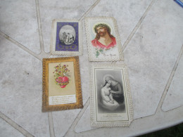 LOT DE CANIVET IMAGE PIEUSE  Gravure  Holly Card Dentellé - Images Religieuses