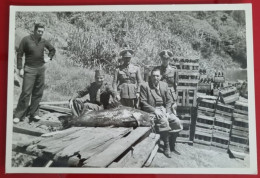 PH Original - 18,5 X 12 Cm - TRIPLE FRONTERA, PUERTO IGUAZÚ, ARGENTINA 1942 - EJERCITO ARGENTINO - EXCURSIÓN DE PESCA - Sporten