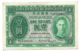 Hong Kong 1 Dollar 1949 - Hongkong