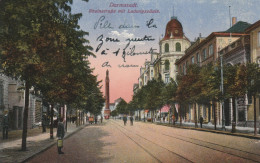 6100 DARMSTADT, Rheinstrasse, Ludwigssäule, 1919 - Darmstadt