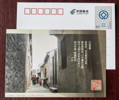 Street Bicycle Parking,bike,China 2015 Grand Canal Dongguan Ancient Ferry UNESCO World Heritage Pre-stamped Card - Cycling