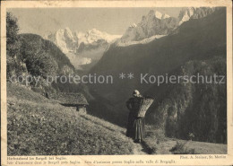 11650850 Soglio Frau Mit Korb Soglio - Autres & Non Classés