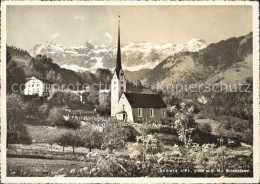 11650773 Seewis Dorf Kirche Mit Scesaplana Seewis Dorf - Other & Unclassified