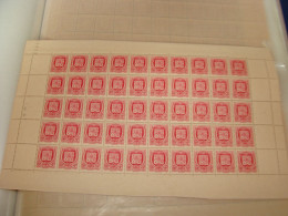 N° 530 En Feuille  De 50 Timbres Entières Neuves - Fogli Completi