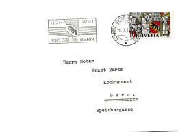 125 - 43 - Enveloppe Avec Oblit Spéciale "750 Jahre Bern 1941" - Postmark Collection