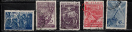 RUSSIA Scott # 873-7 Used - Military Scenes - 1 With Pulled Perf - Oblitérés