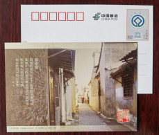 Street Bicycle Parking,bike,China 2015 Grand Canal Dongguan Ancient Ferry UNESCO World Heritage Pre-stamped Card - Wielrennen