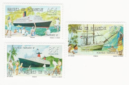 Polynésie-2016-Navires En Polynésie - N° 1115 à 1117 ** - Unused Stamps