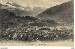 73 ALBERTVILLE N°51 Vue Générale Pittier Photo éditeur Annecy VOIR DOS - Albertville