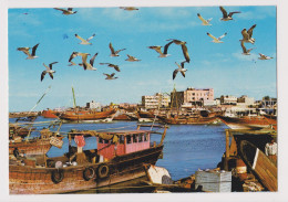 KUWAIT Old Harbour With Boats View, Vintage Photo Postcard RPPc AK (1330) - Koweït