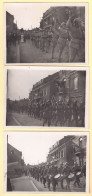 +++ Lot De 3 Photos - AUVELAIS - Militaria - Fin De Guerre 1940-45 - Evènement - Rue D' Eghezée // - Sambreville