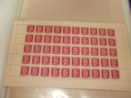 N° 529 En Feuille  De 50 Timbres Entières Neuves - Hojas Completas