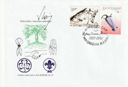 SCOUT SLOVENIA 2007 - 150TH BADEN POWELL BIRD ANNIVERSARY. FDC CINDERELLA SPECIAL CANCEL LJUBLJANA - Slowenien