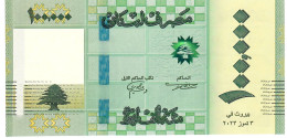 LEBANON  NLP (=B549a ) 100000 Or 100.000 POUNDS 2023  ( 3.7.2023 = FIRST DATE ) Signature 13 UNC. - Líbano