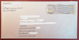 Frankreich, MiNr. ATM 55, Auf Brief Nach Deutschland; E-39 - Lettres & Documents