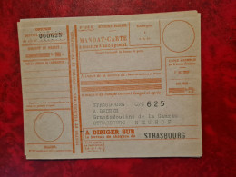 MANDAT CARTE STRASBOURG GRANDS LOULINS DE LA GANZAU STRASBOURG NEUHOF A. BECKER - Documents Historiques