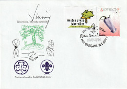 SCOUT SLOVENIA 2007 - 150TH BADEN POWELL BIRTH ANNIVERSARY. FDC CINDERELLA SPECIAL CANCEL LJUBLJANA - Eslovenia