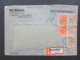 BRIEF Klagenfurt Karl Achleitner 1945  // D*59488 - Briefe U. Dokumente