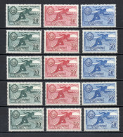 MAROC N°  421 à 423  CINQ EXEMPLAIRES  NEUFS SANS CHARNIERE  COTE 12.50€   JEUX PANARABES SPORT - Marocco (1956-...)