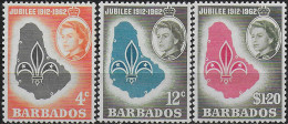 1962 Barbados Boy Scout Association 3v. MNH SG N. 309/11 - Autres & Non Classés